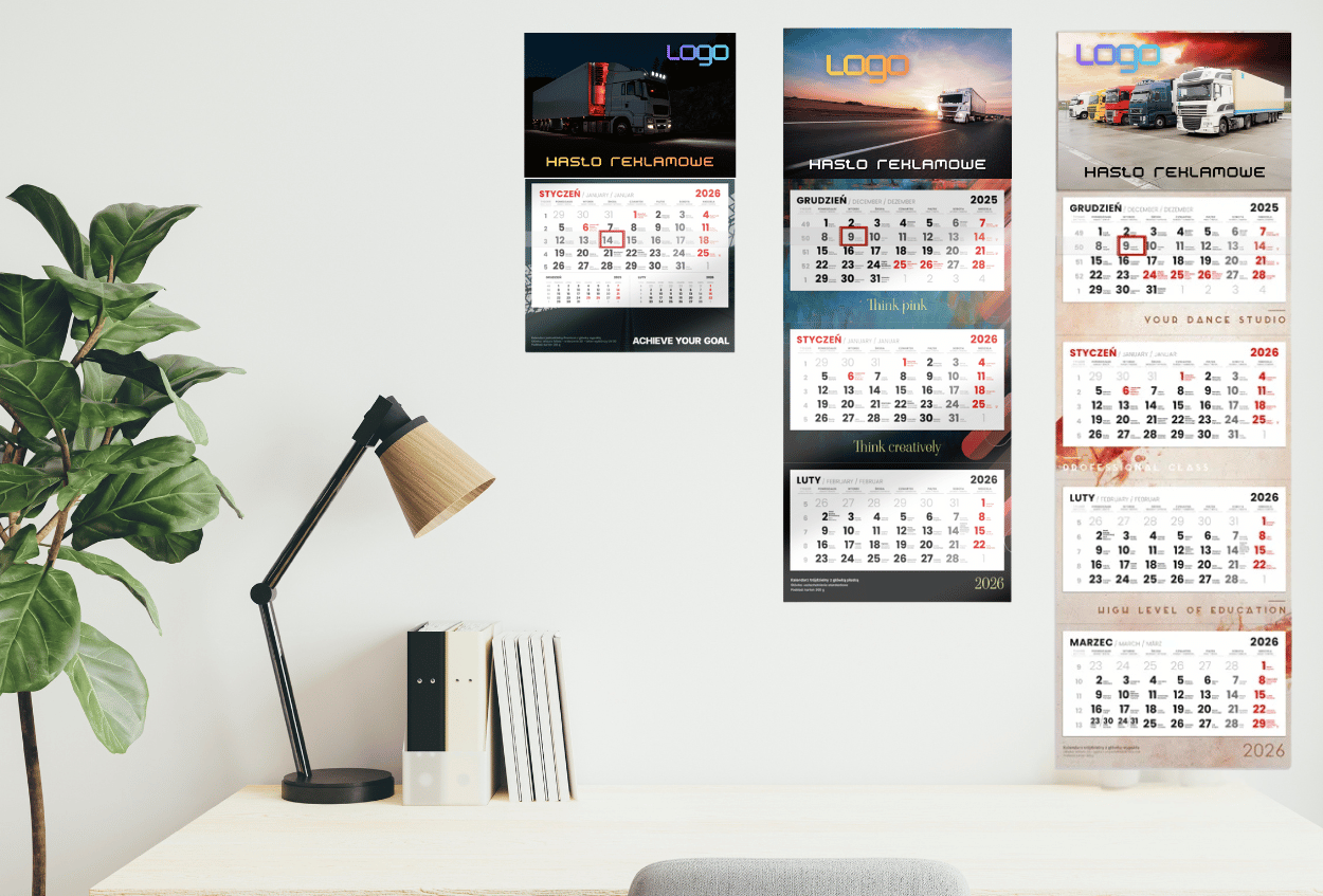 Kalendarze dla firmy logistycznej