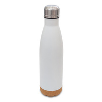 Butelka próżniowa z korkowym spodem Jowi 500 ml, biały | R08445.06