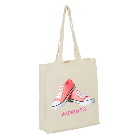 Torba bawełniana 220g naturalna z kolorowym nadrukiem | CB220.110