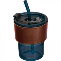 Kubek szklany ze słomką 320 ml | MC-8384444