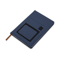 Notes z kieszonką na telefon Irun, granatowy | RD-R64265.42