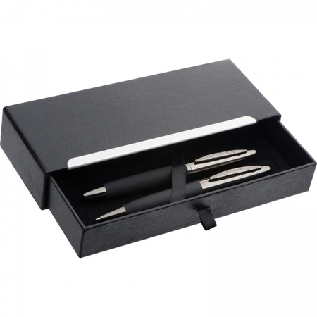 Zestaw piśmienny długopis i pióro wieczne Mark Twain | MC-1339203