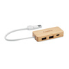 3-portowy bambusowy hub USB HUBBAM | MO-MO2143-40