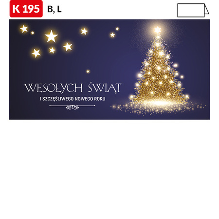 Karnet świąteczny CLASSIC | J-K 184
