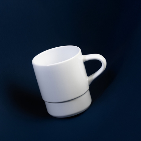 Kubek ceramiczny LILY, biały - 350 ml | PR-6149.01