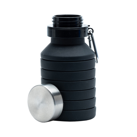 Składany bidon sportowy Makalu 550 ml, czarny  | R08436.02