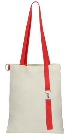 Torba na zakupy BAGSY White GLOW, czerwony | PR-25006.05