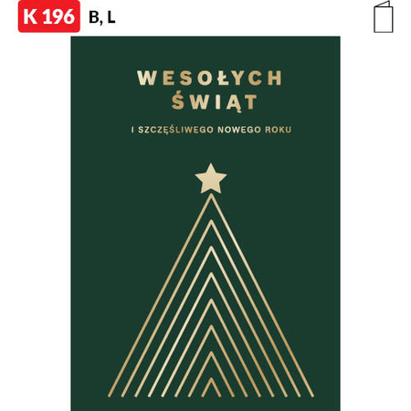 Karnet świąteczny CLASSIC | J-K195
