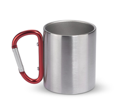 Kubek z karabińczykiem CAMPIC 200 ml | BC-16400-04