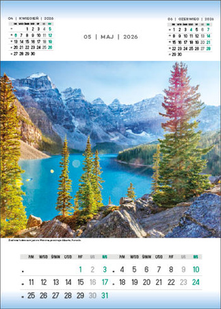 Kalendarz wieloplanszowy STANDARD – Wonderfull World | J-WP132