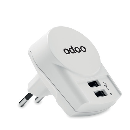 Ładowarka Euro USB (2xA) 12W EURO USB CHARGER 2XA | MO-MO6882-06
