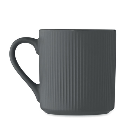 Kubek ceramiczny w prążki 340 ml RIBMUG | MO-MO2397-15
