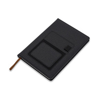 Notes z kieszonką na telefon Irun, czarny | RD-R64265.02