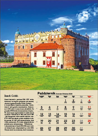 Kalendarz wieloplanszowy STANDARD – Polskie zamki i pałace | J-WP 126