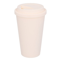 Plastikowy kubek termiczny GALA, kość słoniowa - 480 ml | PR-5077.13