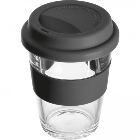 Kubek szklany z pokrywką 300 ml | MC-6257203