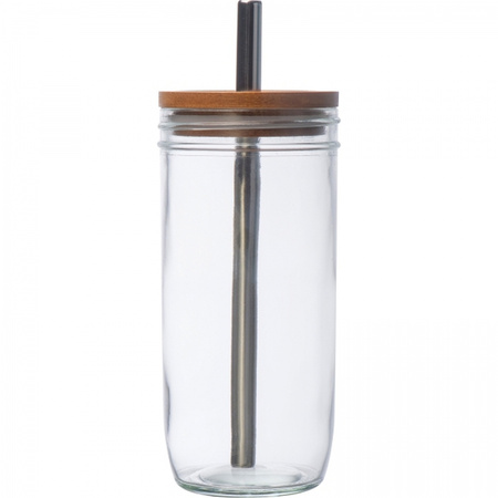 Szklanka z pokrywką i słomką 650 ml | MC-8384266