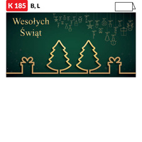 Karnet świąteczny CLASSIC | J-K185
