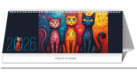 Terminarz biurkowy STOJĄCY – Koty | J-TBS 158