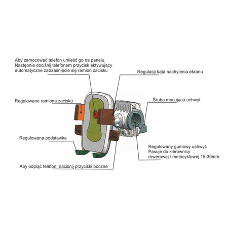 Uchwyt na telefon do roweru Cellsteady | RD-R17841.02