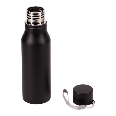 Bidon stalowy Fun Tripping 700 ml, czarny  | R08418.02.A