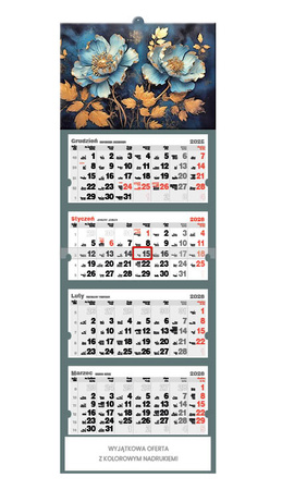 Kalendarz czterodzielny – Glamour | J-C 65 BK