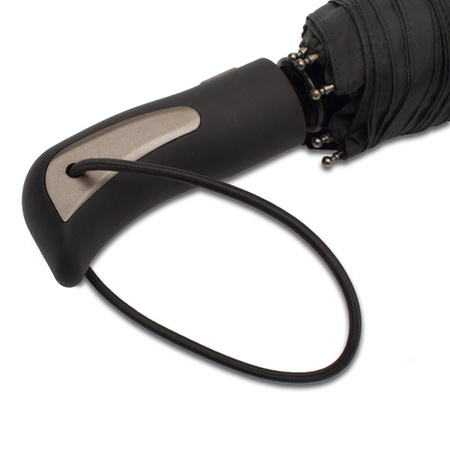 Składany parasol sztormowy VERNIER, czarny  | R07945.02