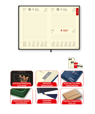 A5 Dzienny KOBIECY - registry drukowane | J-KO 102