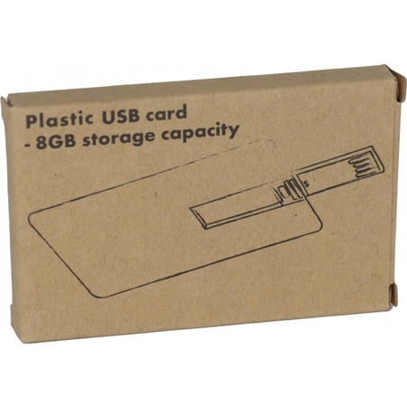 Pendrive plastikowy karta SLOUGH 8GB | EG-033606