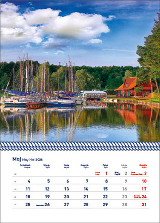 Kalendarz wieloplanszowy STANDARD – Warmia i Mazury | J-WP122