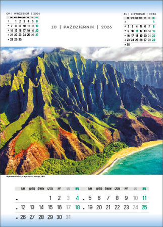 Kalendarz wieloplanszowy STANDARD – Wonderfull World | J-WP132
