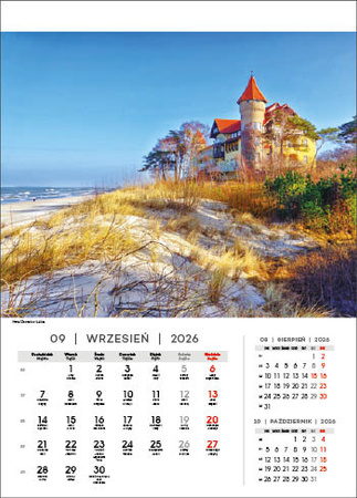 Kalendarz wieloplanszowy STANDARD – Nad Bałtykiem | J-WP120