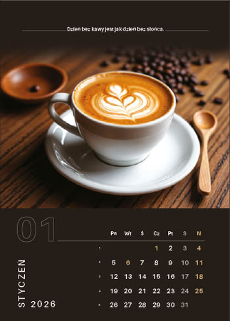 Kalendarz wieloplanszowy STANDARD – Kawa | J-WP134