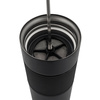 Kubek termiczny z french press Aspet 450 ml, czarny  | R08191.02