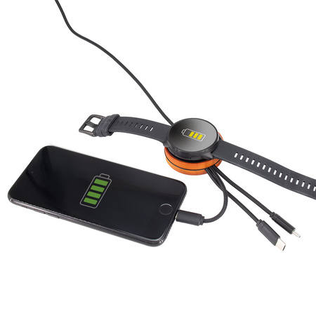 Kabel z ładowarką indukcyjną 4w1 | MC-EG060813