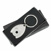 Metalowy brelok z żetonem Disc | R73269