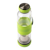 Szklana butelka z zaparzaczem do herbaty Sulmona 550 ml, zielony  | R08268.05