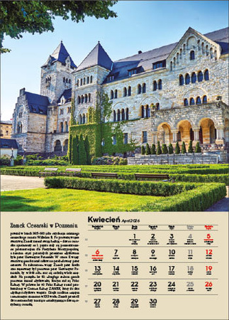Kalendarz wieloplanszowy STANDARD – Polskie zamki i pałace | J-WP126