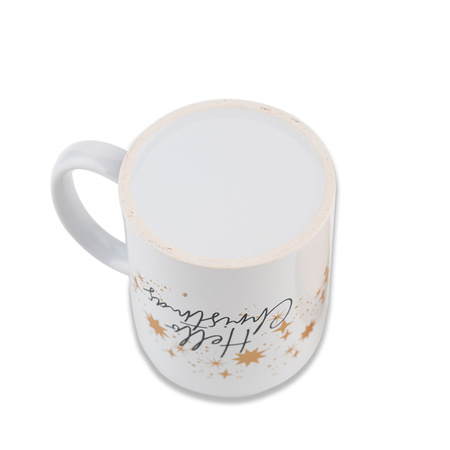 Kubek ceramiczny "Hello Christmas", biały | RD-X85306.06