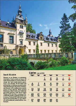 Kalendarz wieloplanszowy STANDARD – Polskie zamki i pałace | J-WP 126