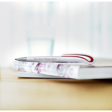 Przekręcany długopis, ABS WHITESWAN | MO-MO7793-05