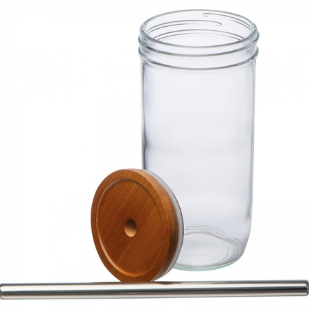 Szklanka z pokrywką i słomką 650 ml | MC-8384266