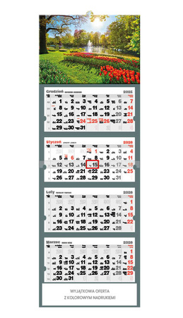 Kalendarz czterodzielny – Park | J-C 48 BK