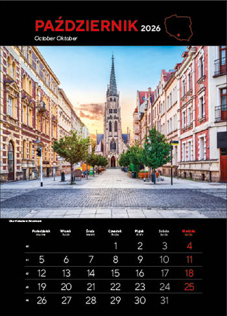 Kalendarz wieloplanszowy STANDARD – Najpiękniejsze miasta Polski | J-WP 119