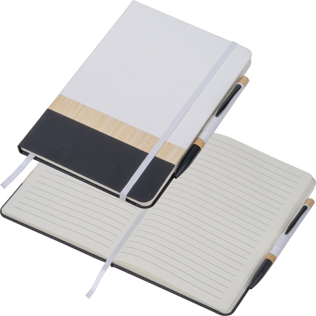 Notes A5 z długopisem z materiałów z recyklingu AVA | MC-2529006