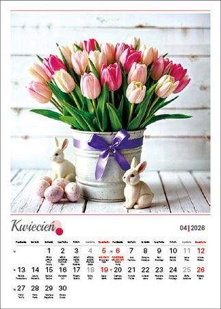 Kalendarz wieloplanszowy STANDARD – Bukiety | J-WP130