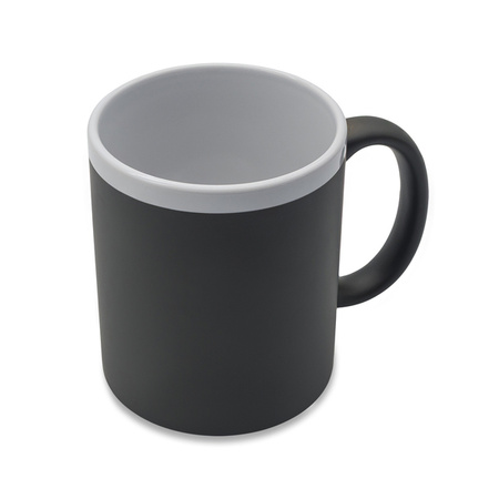 Kubek ceramiczny Velutti 350 ml, szary | RD-R85326.21