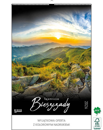 Kalendarz wieloplanszowy STANDARD – Tajemnicze Bieszczady | J-WP127