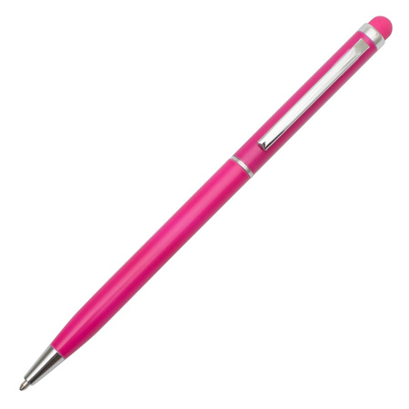 Długopis aluminiowy Touch Tip, magenta | R73408.34