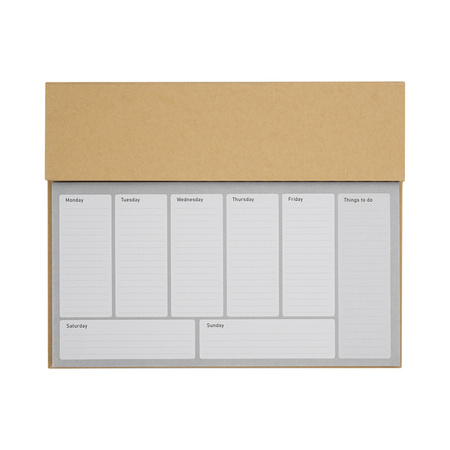 Planner biurkowy Melle, brązowy  | R64022.10